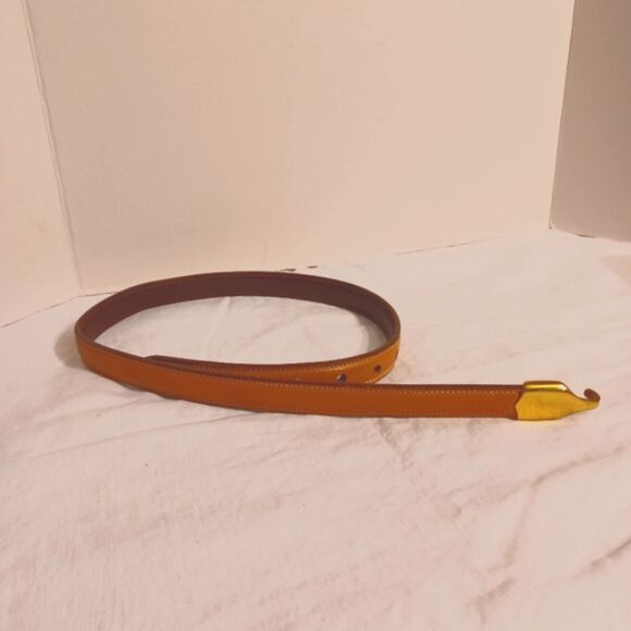 Trafalgar brown, tan skinny belt sz 30 - Picture 1 of 4